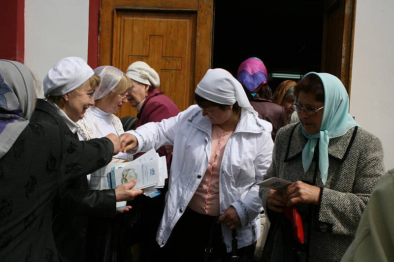 Открытие марафона "Белый цветок" в храме Святого Великомученика и Целителя Пантелеимона